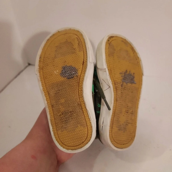 Old Navy Green Dinosaur Lace Up HighTop Sneakers in Size 6 - Picture 9 of 11